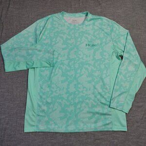 HUK Fishing Shirt Mens‎ Size Large Icon X Camo Fade Long Sleeve Vented Polyester